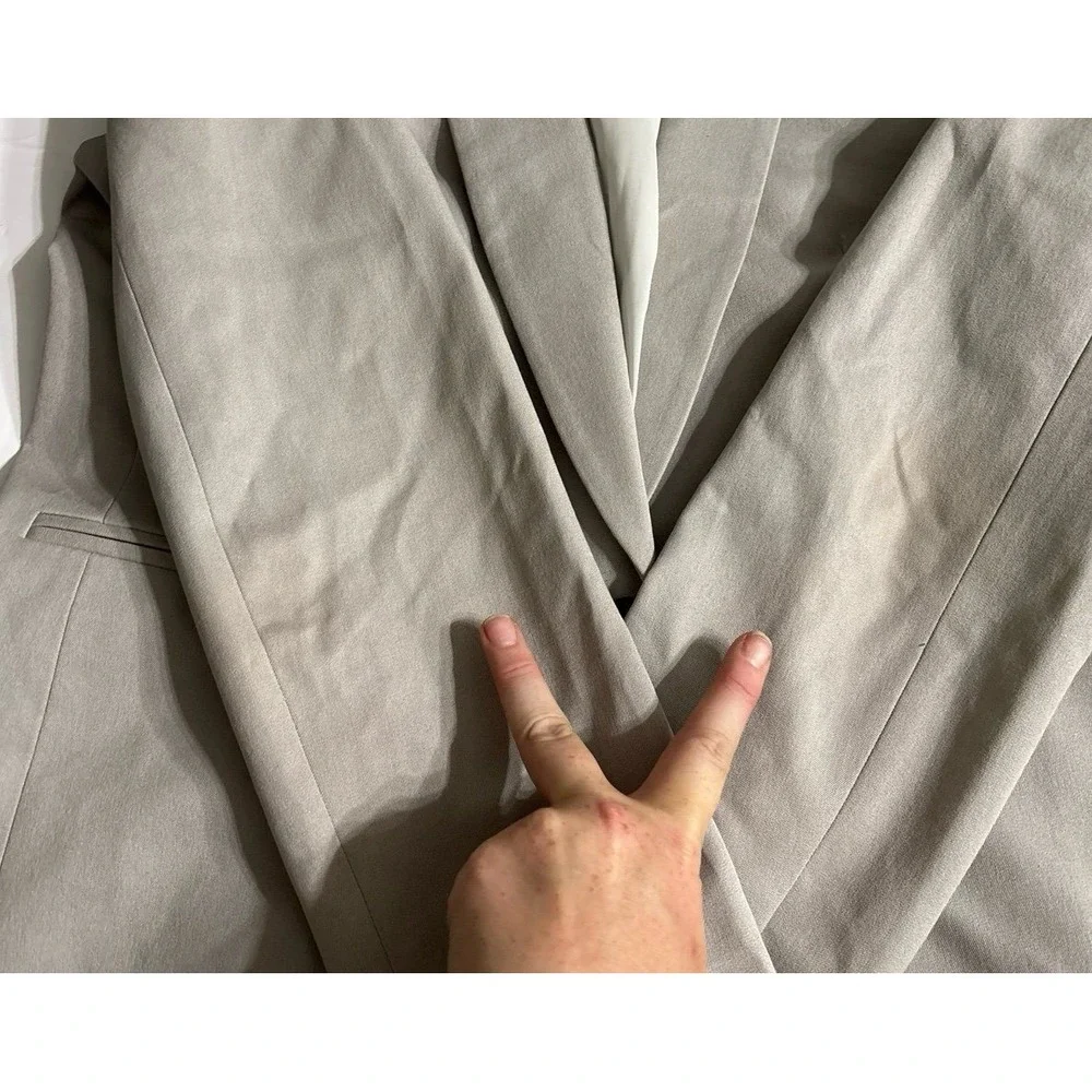 J.Crew Men's Light Gray one Button Blazer (No size Tag) AS IS